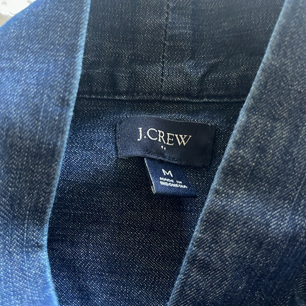 J. Crew Factory Dark Blue Denim Shirt